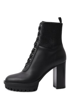 Женские кожаные ботильоны martis GIANVITO ROSSI черного цвета, арт. G73833.70CU0.CE0NENE | Фото 4 (Материал внутренний: Натуральная кожа; Материал сплава: Проставлено; Драгоценные камни: Проставлено; Каблук высота: Высокий; Подошва: Платформа; Материал утеплителя: Без утеплителя; Каблук тип: Устойчивый; Материал внешний: Натуральная кожа)
