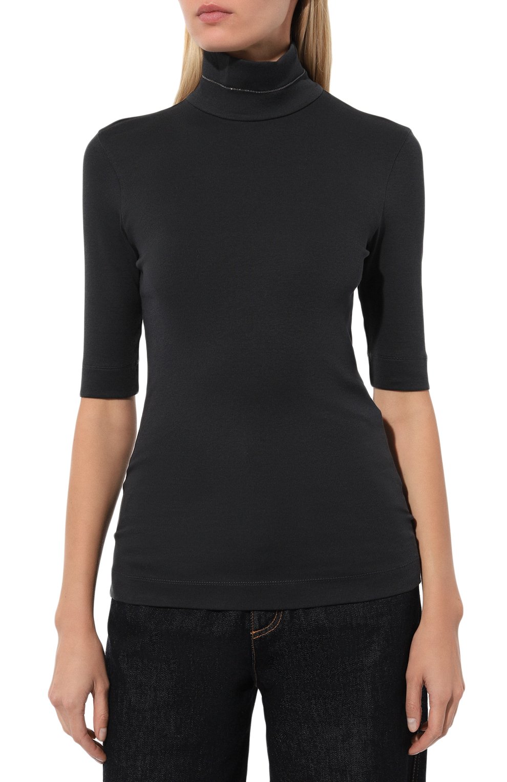 Хлопковая водолазка BRUNELLO CUCINELLI, арт. M0TC8EL504, фото 3