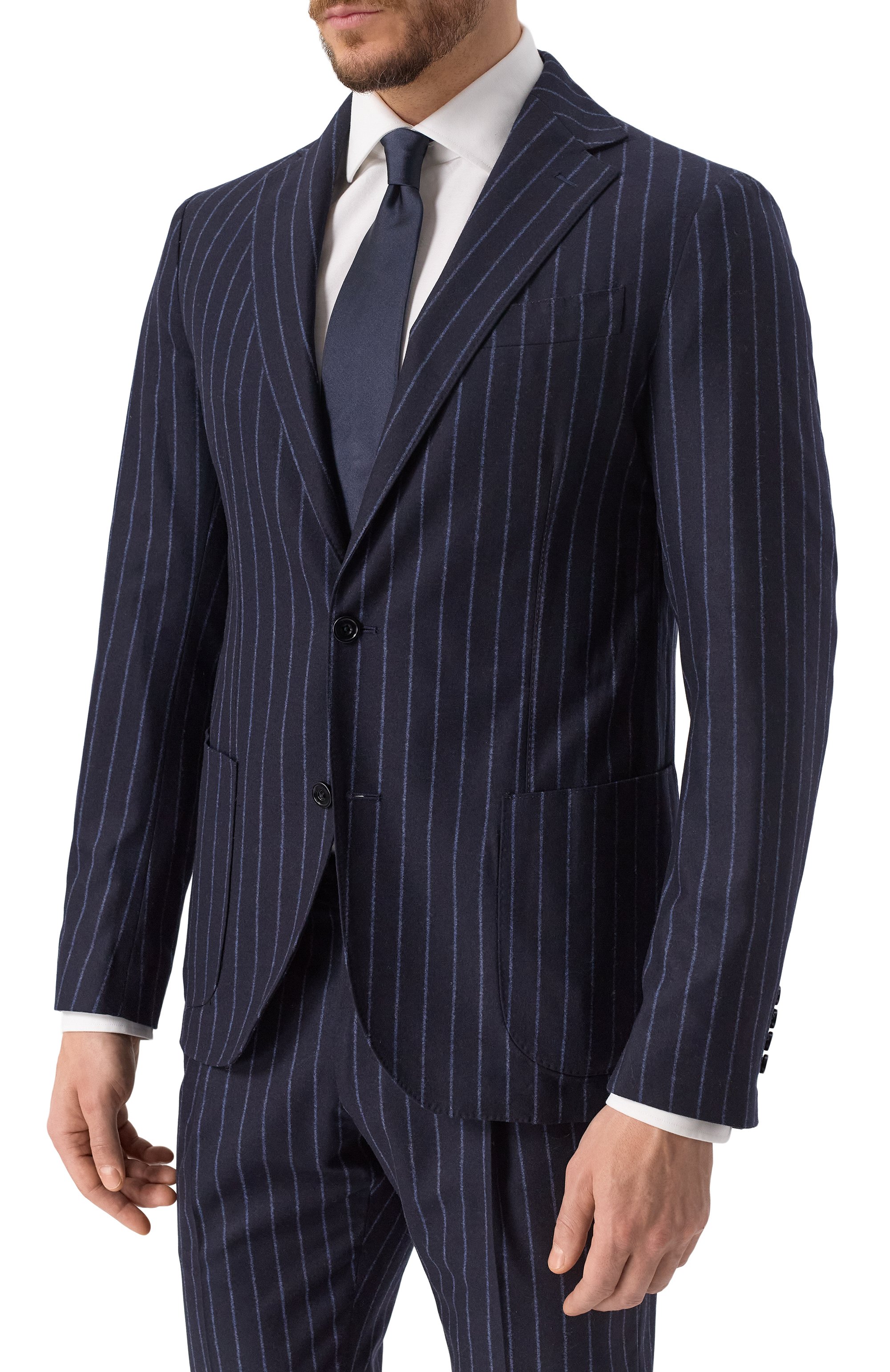 Костюм из шерсти и кашемира MVST темно-синего цвета по цене 310000 руб., арт. SG4200S0690510, фото 3 Костюм из шерсти и кашемира MVST, арт. SG4200S0690510, фото 3