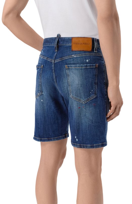 Джинсовые шорты Dsquared2 S74MU0985/S30664 Синий  S74MU0985/S30664 Фото 4