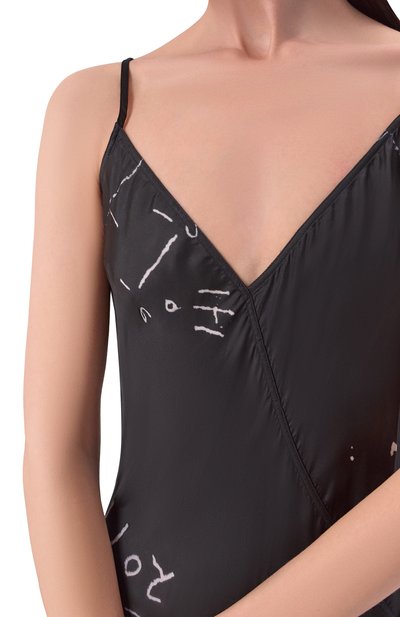 Платье RICK OWENS черно-белого цвета по цене 94600 руб., арт. RP01F6545/KP1, фото 4 Платье RICK OWENS, арт. RP01F6545/KP1, фото 4