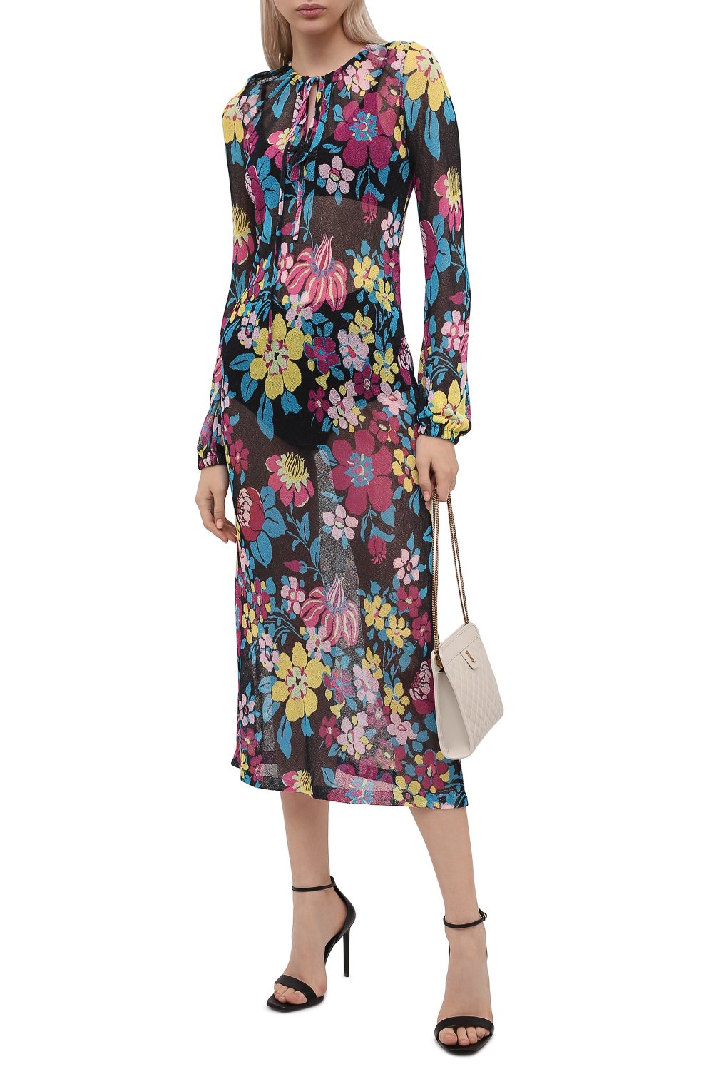 Платье из вискозы SAINT LAURENT, арт. 659003/Y75BI, фото 2