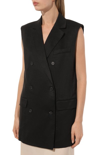 Жилет изо льна и вискозы THEORY, арт. 00403101, фото 3