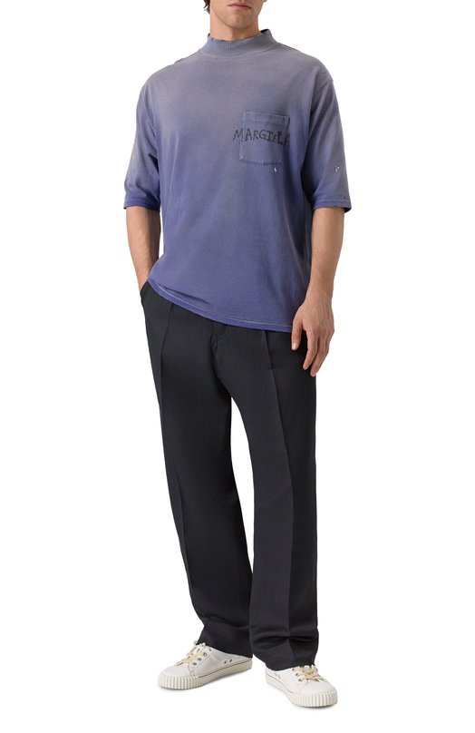 Брюки из шерсти и льна Maison Margiela S50KA0678/M35287 Чёрный  S50KA0678/M35287 Фото 2