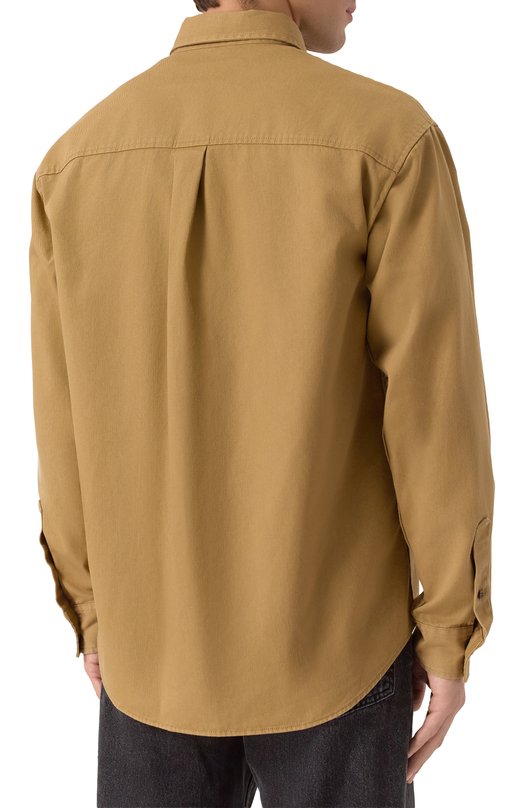 Хлопковая рубашка Dsquared2 S74DM0952/D35264 Бежевый  S74DM0952/D35264 Фото 4