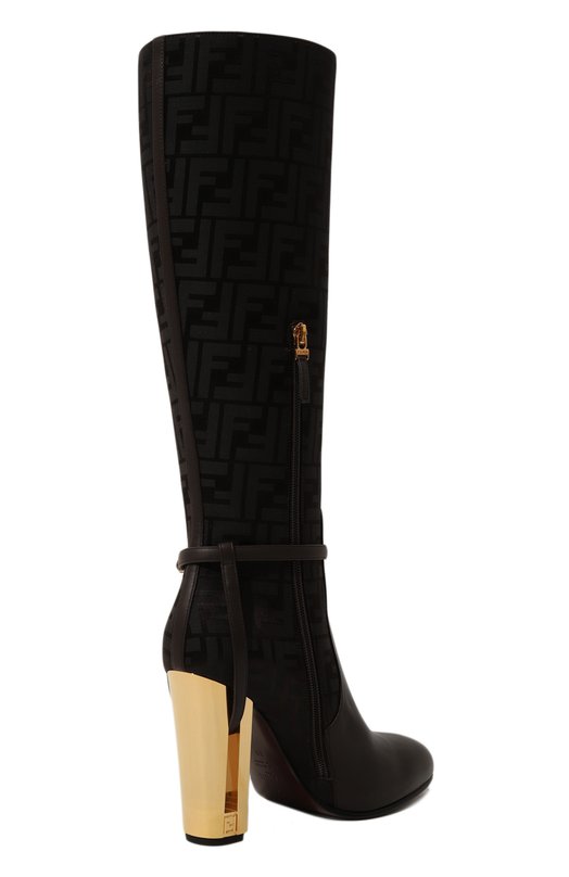 Комбинированные сапоги Delfina Fendi 8W8440 A0MF Коричневый  8W8440 A0MF Фото 5