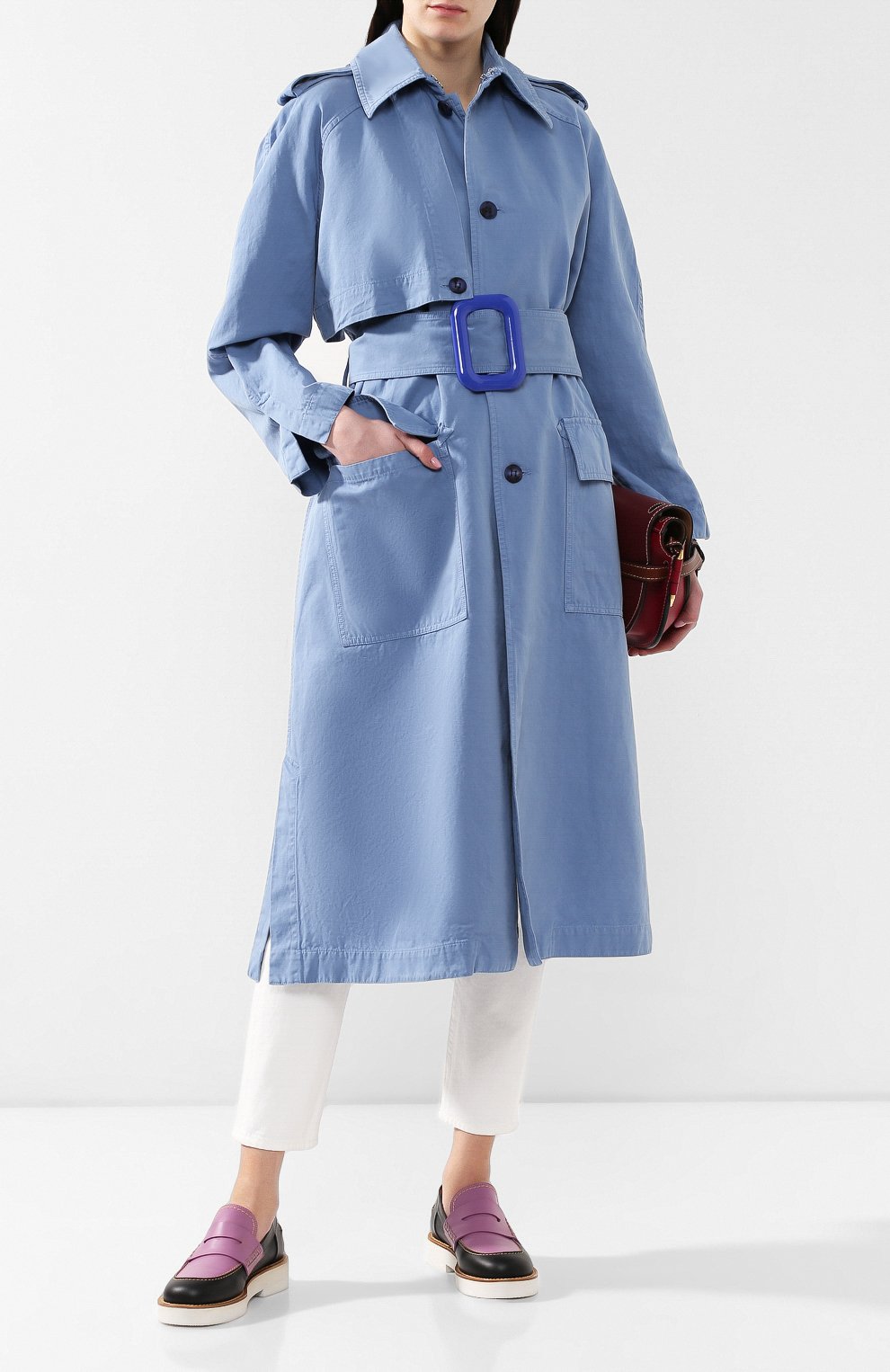 Плащ из смеси хлопка и льна ACNE STUDIOS, арт. A90111, фото 2