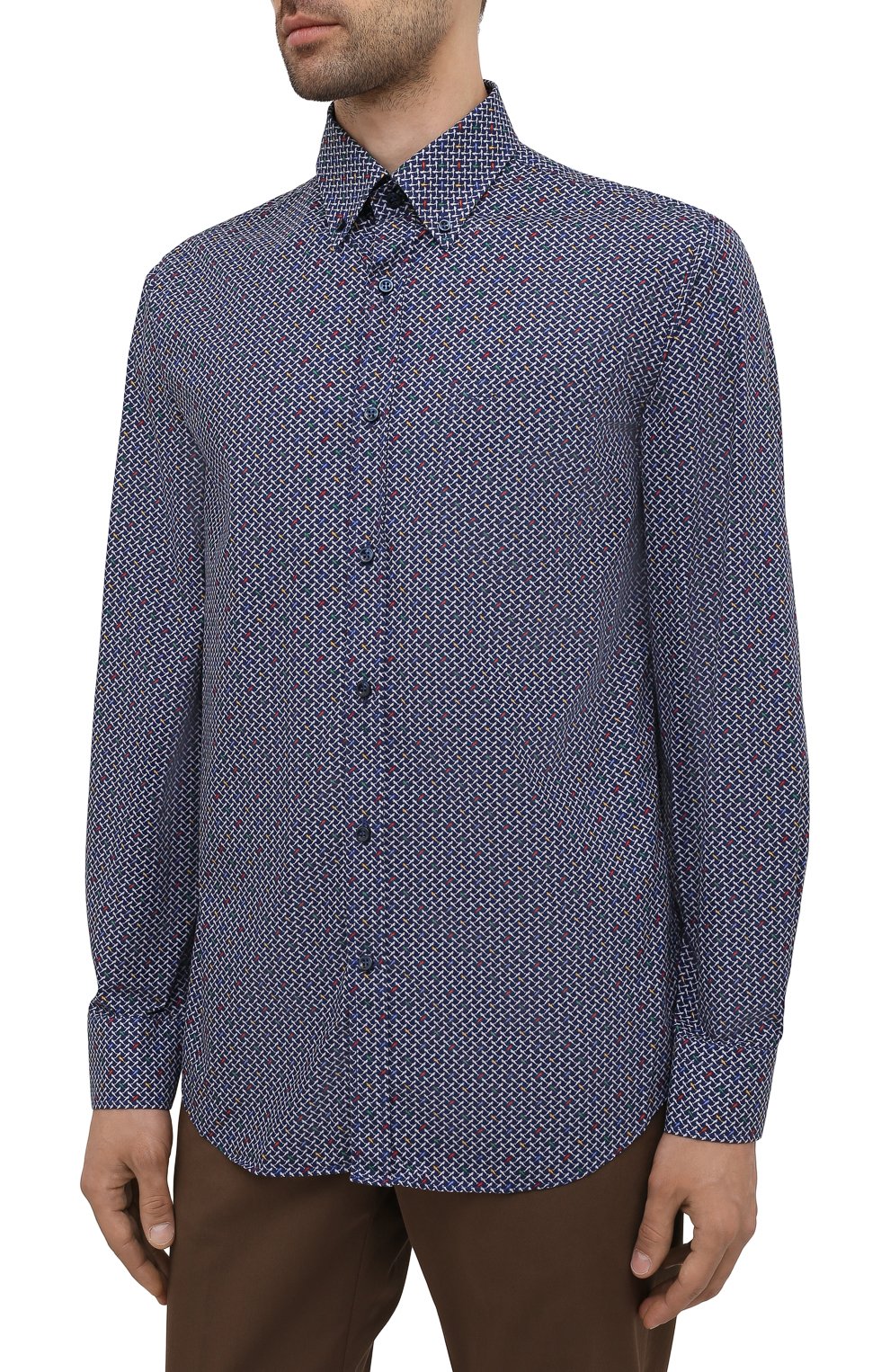 Хлопковая рубашка PAUL&SHARK, арт. 11313118/C00, фото 3