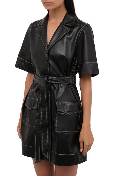 Кожаное платье GANNI, арт. F5969, фото 3