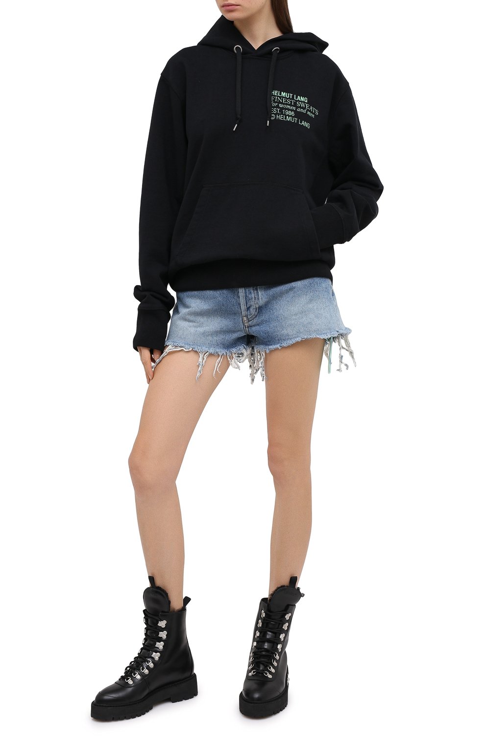 Хлопковое худи HELMUT LANG, арт. K06DW505, фото 2
