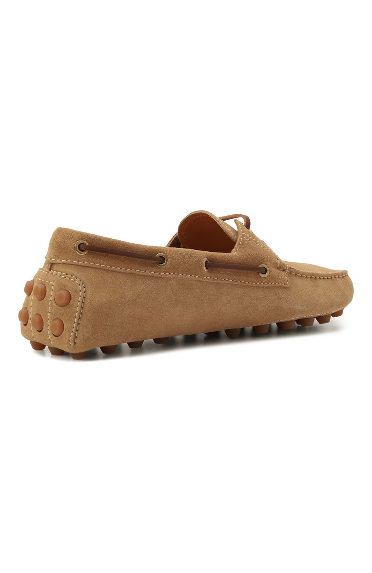 Женские замшевые мокасины gommino bubble TOD’S бежевого цвета, арт. XXW52K05300/RE0 | Фото 5 (Материал внутренний: Натуральная кожа; Подошва: Плоская; Материал внешний: Натуральная кожа, Замша)