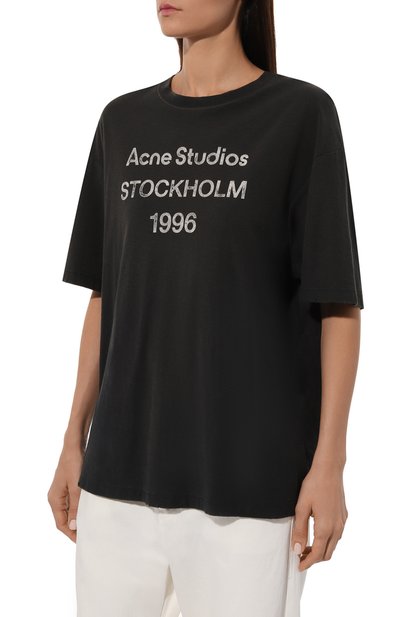 Хлопковая футболка ACNE STUDIOS, арт. FN-UX-TSHI000013, фото 3