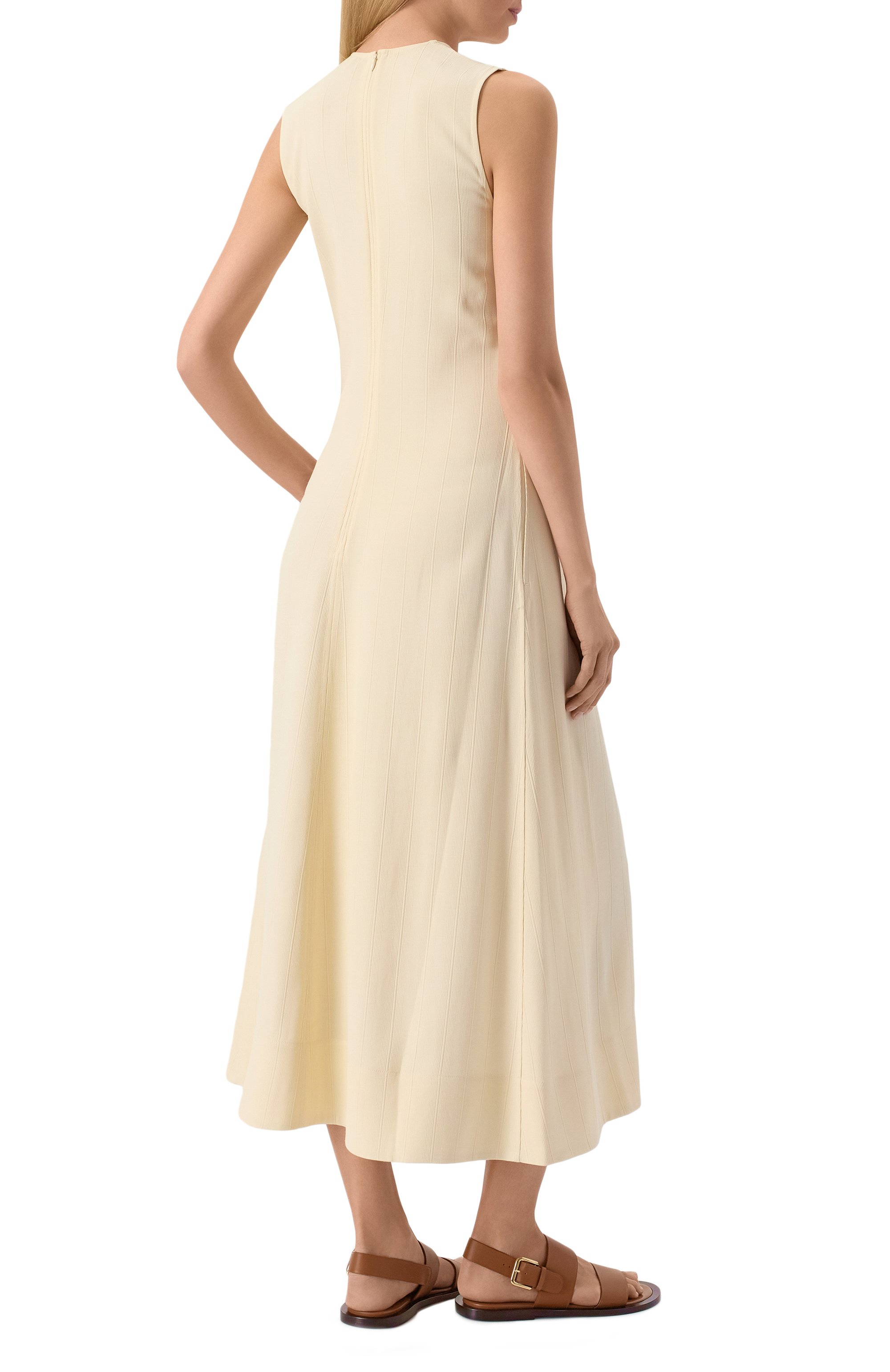 Платье из вискозы TOTEME, арт. 252-WRD0182-FB0192, фото 4