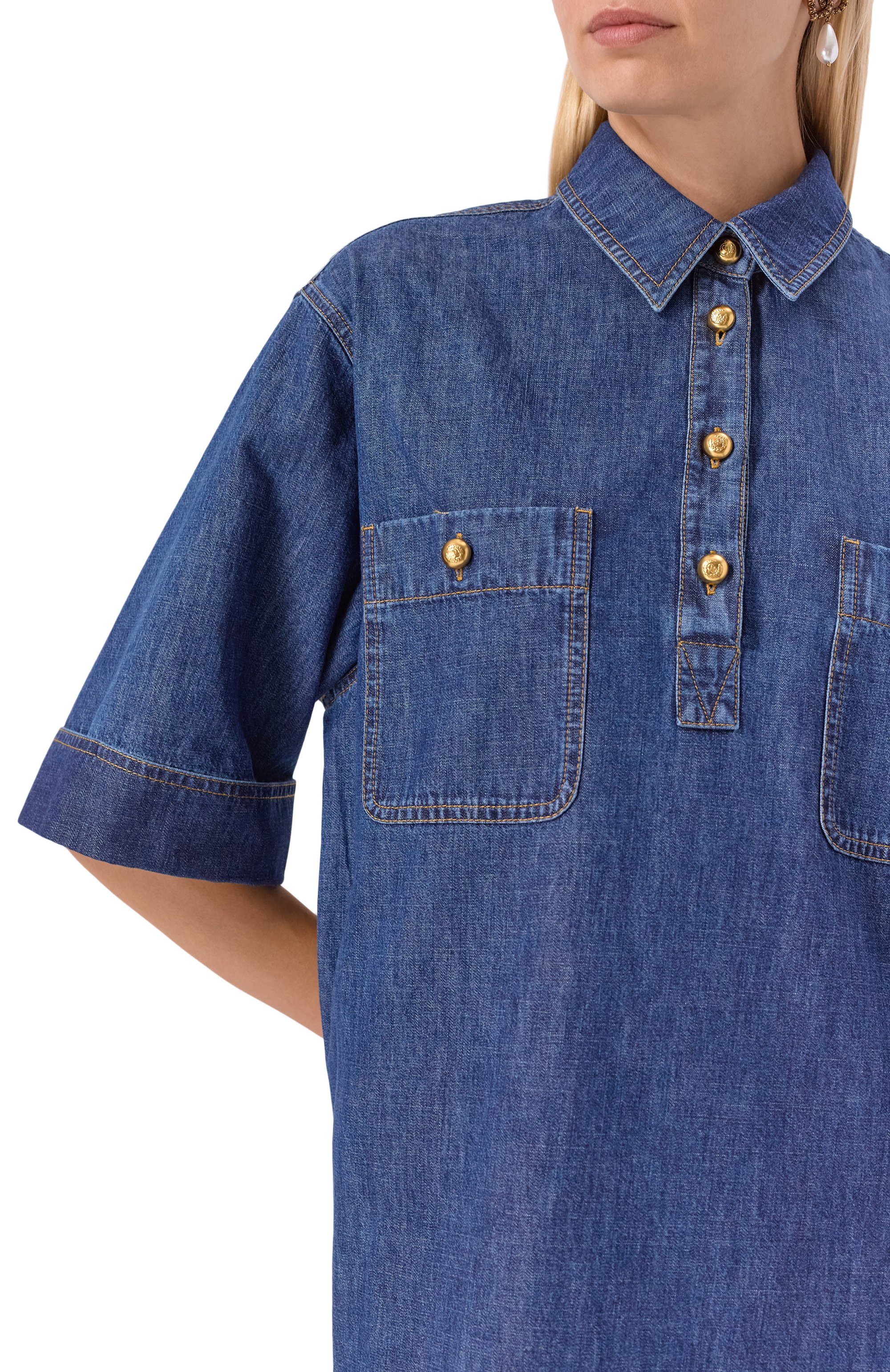 Джинсовое платье VALENTINO, арт. 7B3DA02U/7MR, фото 5