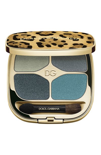 Женские тени для век felineyes eyeshadow quad, оттенок 8 mediterranean blue (4.8g) DOLCE & GABBANA, арт. 3423478544857