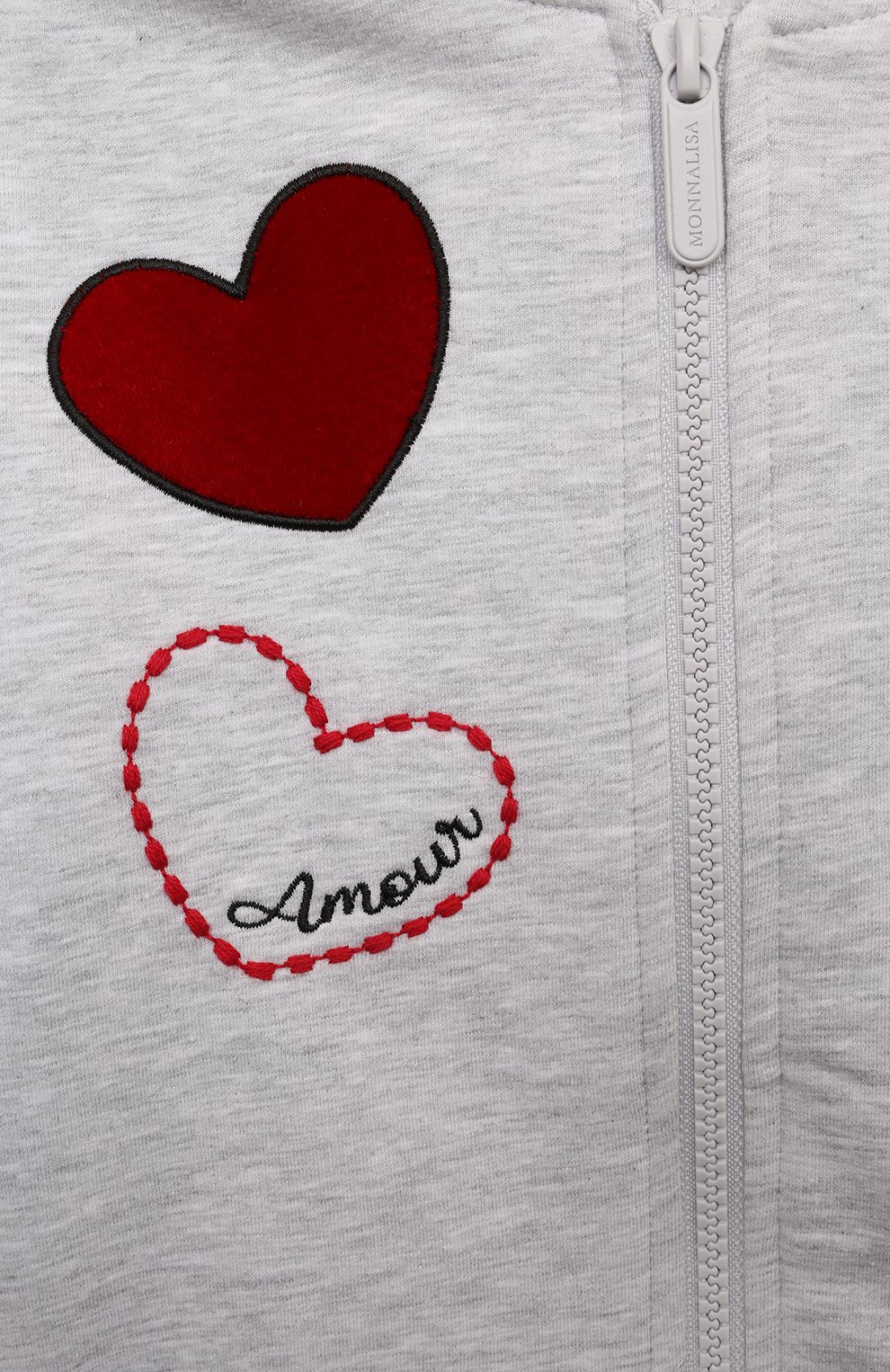 Хлопковая толстовка MONNALISA, арт. 19D810, фото 3