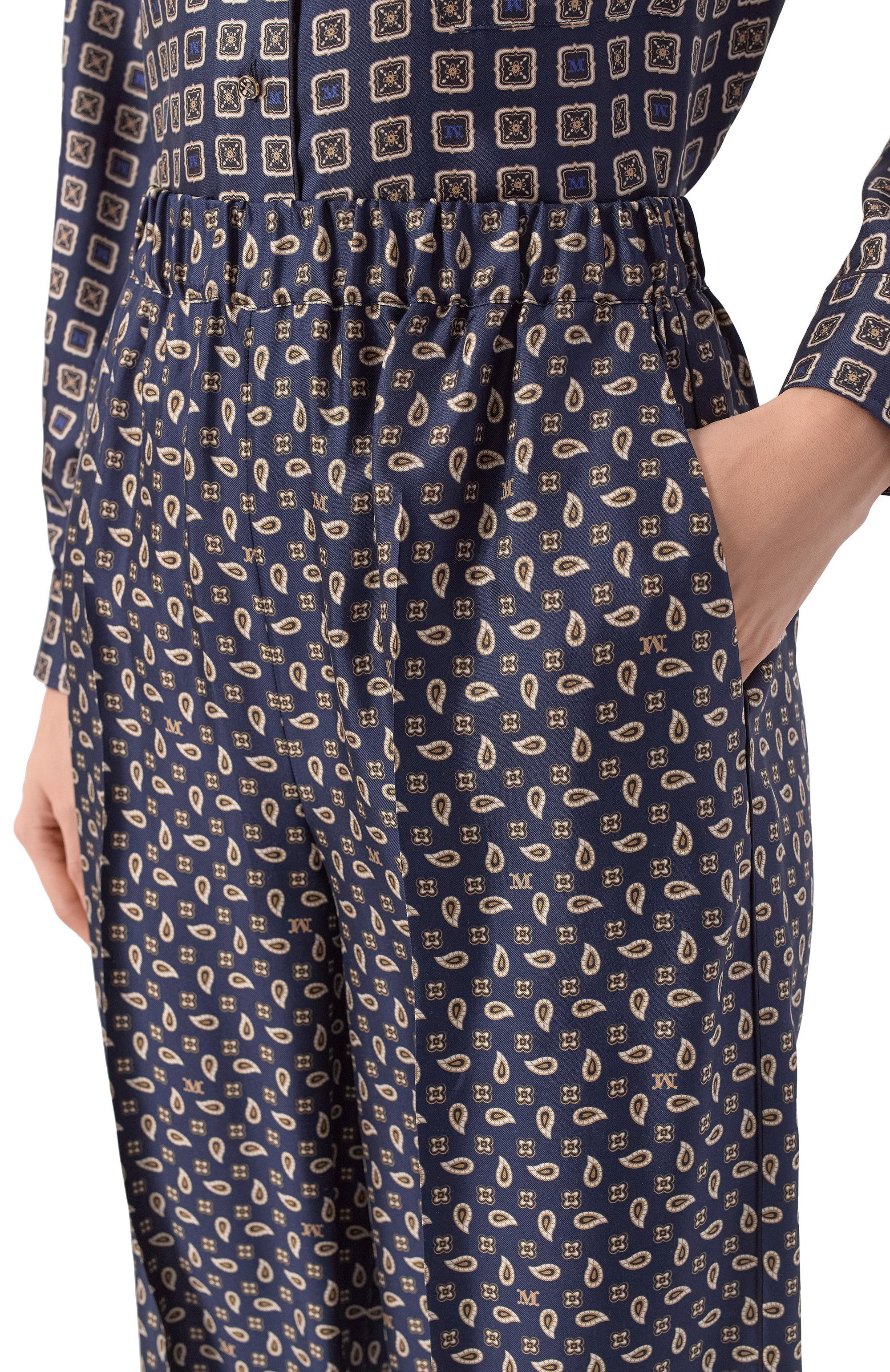 Шелковые брюки MAX MARA, арт. MXMVISCHI0, фото 5