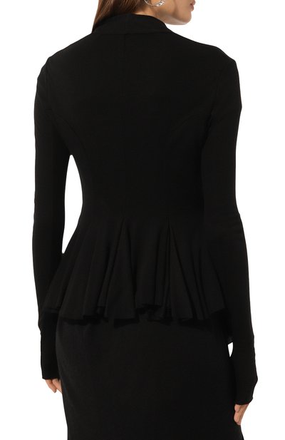 Жакет из шерсти и вискозы RICK OWENS, арт. RP02D3707/JR, фото 4