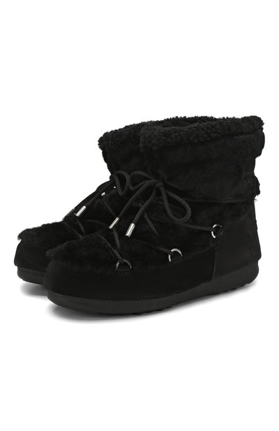 Замшевые сапоги yves salomon x moon boot YVES SALOMON, арт. 20WAC708XXMERL, фото 1