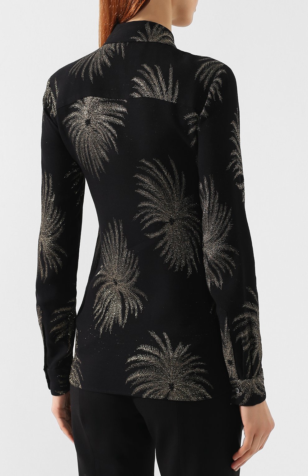 Блузка из вискозы VICTORIA, VICTORIA BECKHAM, арт. SHVV 143A PSS19 LUREX JACQUARD, фото 4