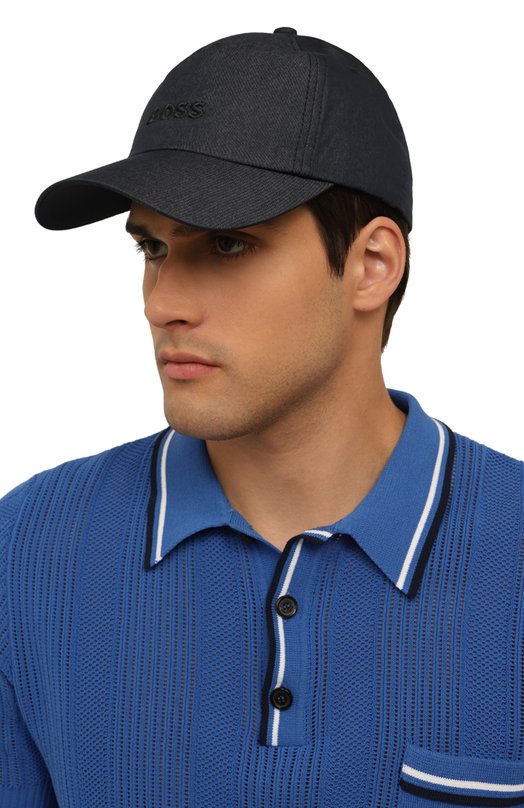 Джинсовая бейсболка BOSS Orange Синий, фото 2