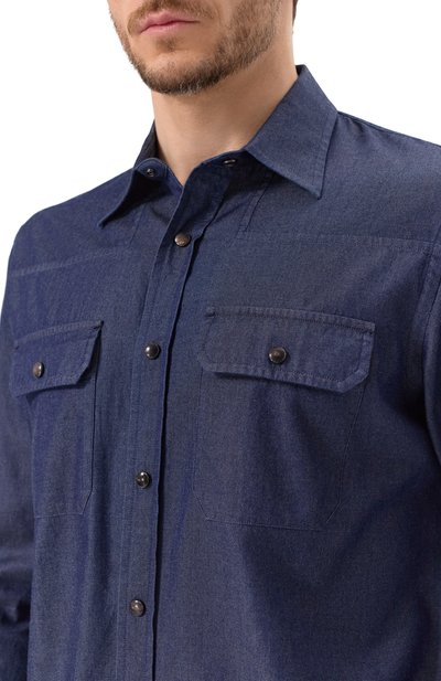 Хлопковая рубашка ZEGNA, арт. STT3/UEX23A8, фото 5