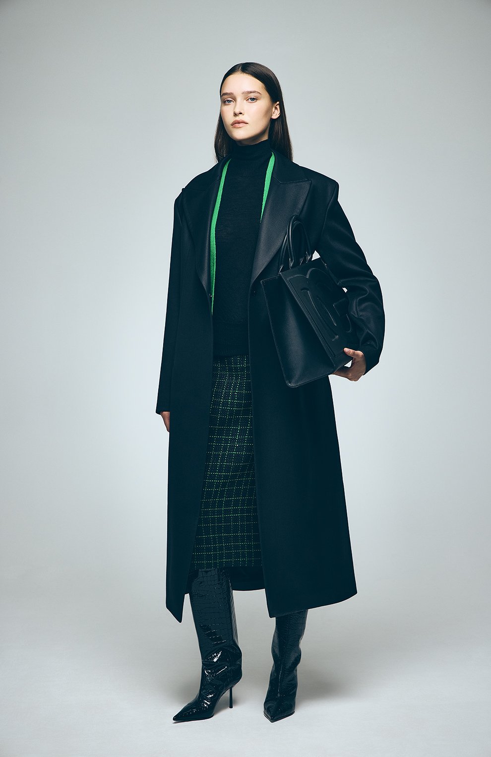 Твидовая юбка ELIE SAAB черного цвета по цене 82900 руб., арт. SK058N, фото 6 Твидовая юбка ELIE SAAB, арт. SK058N, фото 6