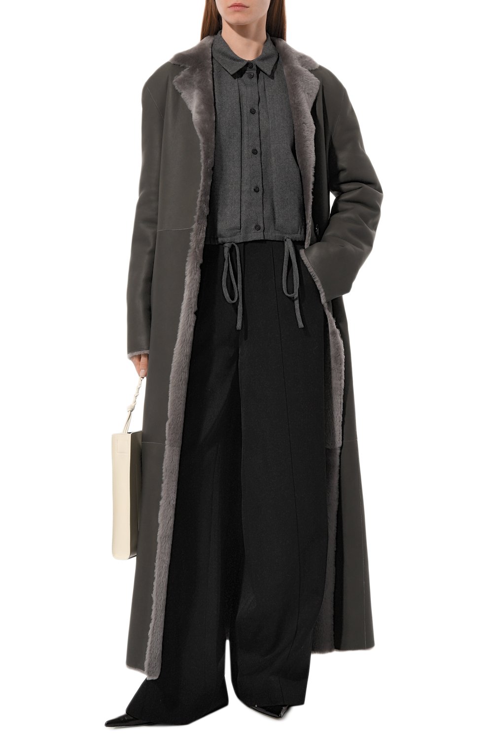 Двусторонняя дубленка из овчины SASHAVERSE, арт. CS004/Grey/W24, фото 2