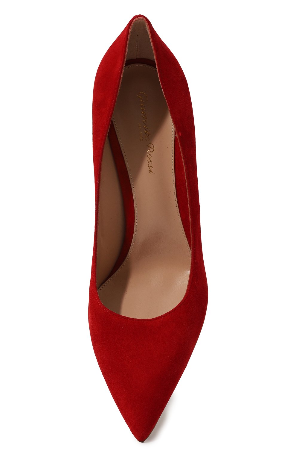 Замшевые туфли gianvito 85 GIANVITO ROSSI красного цвета по цене 79300 руб., арт. G24580.85RIC.CAMTABS, фото 6 Замшевые туфли gianvito 85 GIANVITO ROSSI, арт. G24580.85RIC.CAMTABS, фото 6
