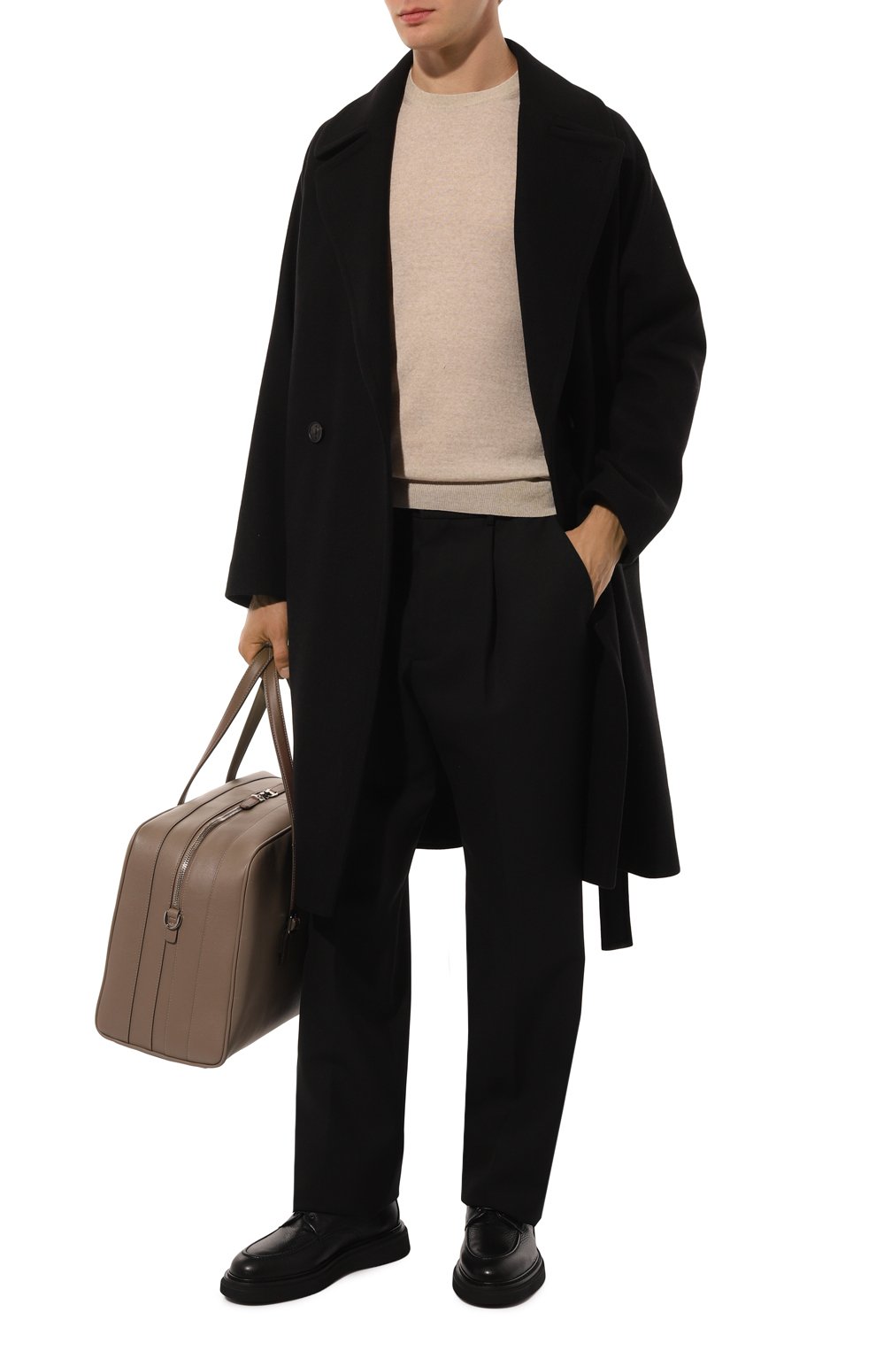 Шерстяные брюки HEVO черного цвета по цене 32300 руб., арт. T0RRECANNE RU 240/G779, фото 2 Шерстяные брюки HEVO, арт. T0RRECANNE RU 240/G779, фото 2