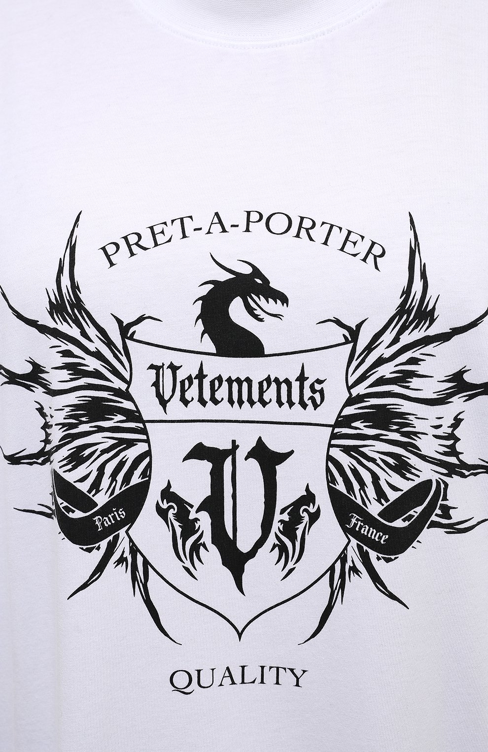 Хлопковая футболка VETEMENTS, арт. UA52TR480W 1610/W, фото 5