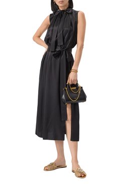 Женские текстильные шлепанцы rainbow bianca DOLCE & GABBANA золотого цвета, арт. CQ0023/AE637 | Фото 2 (Материал внешний: Текстиль; Каблук высота: Низкий; Материал внутренний: Натуральная кожа; Подошва: Плоская; Размерность: Идёт в размер; Автоматизация ТО: Проставлено; Автоматизация состава: Проставлено)