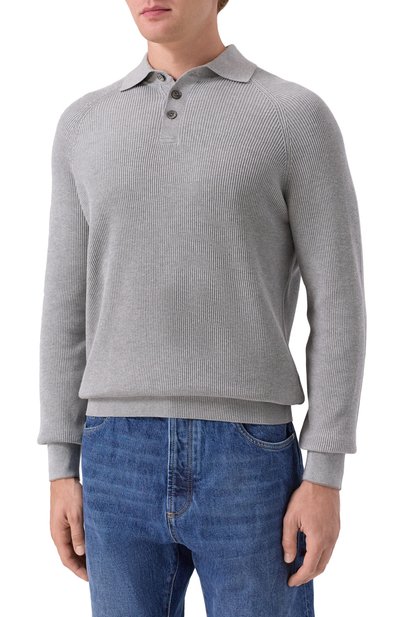 Хлопковое поло BRUNELLO CUCINELLI, арт. M29400105, фото 3