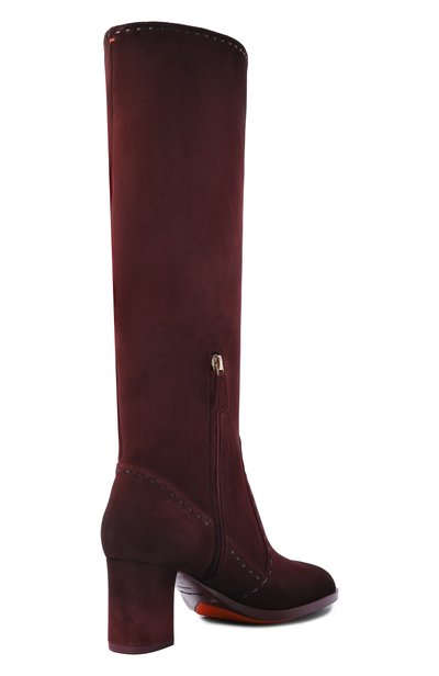 Замшевые сапоги andrea 65 SANTONI бордового цвета по цене 220500 руб., арт. WSDG72382SYRNHHA, фото 5 Замшевые сапоги andrea 65 SANTONI, арт. WSDG72382SYRNHHA, фото 5
