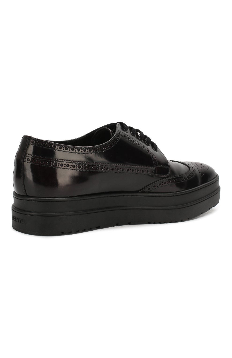Кожаные дерби PRADA, арт. 2EE285-P39-F0397, фото 4