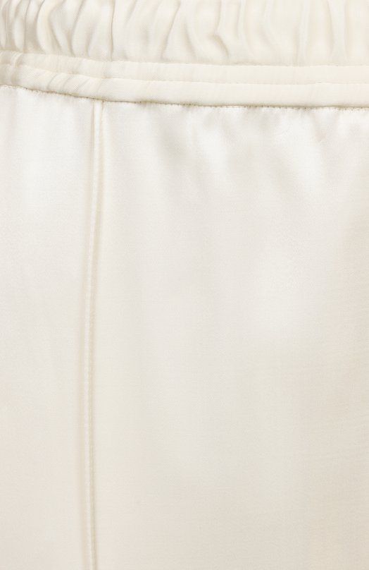 Брюки из вискозы и шелка Jil Sander J03KA0309/J65327 Кремовый  J03KA0309/J65327 Фото 6