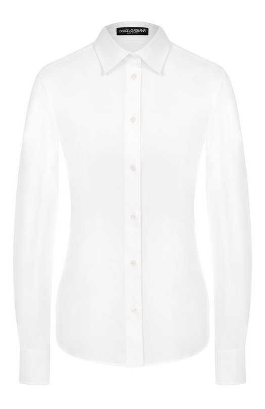 Хлопковая рубашка Dolce & Gabbana F5G19T/FUEEE Белый F5G19T/FUEEE