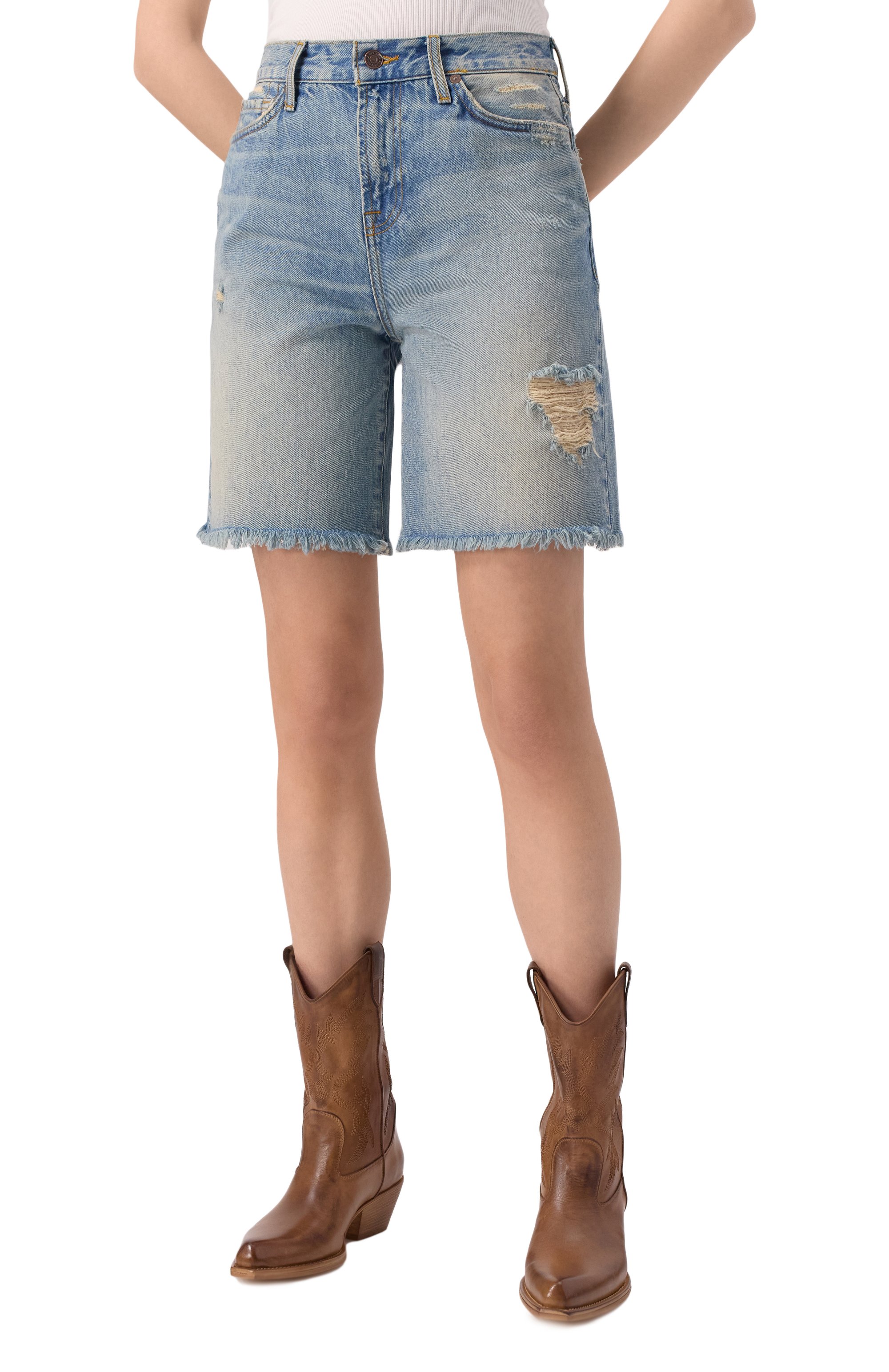 Джинсовые шорты 7 FOR ALL MANKIND, арт. 7U027066CPR, фото 3