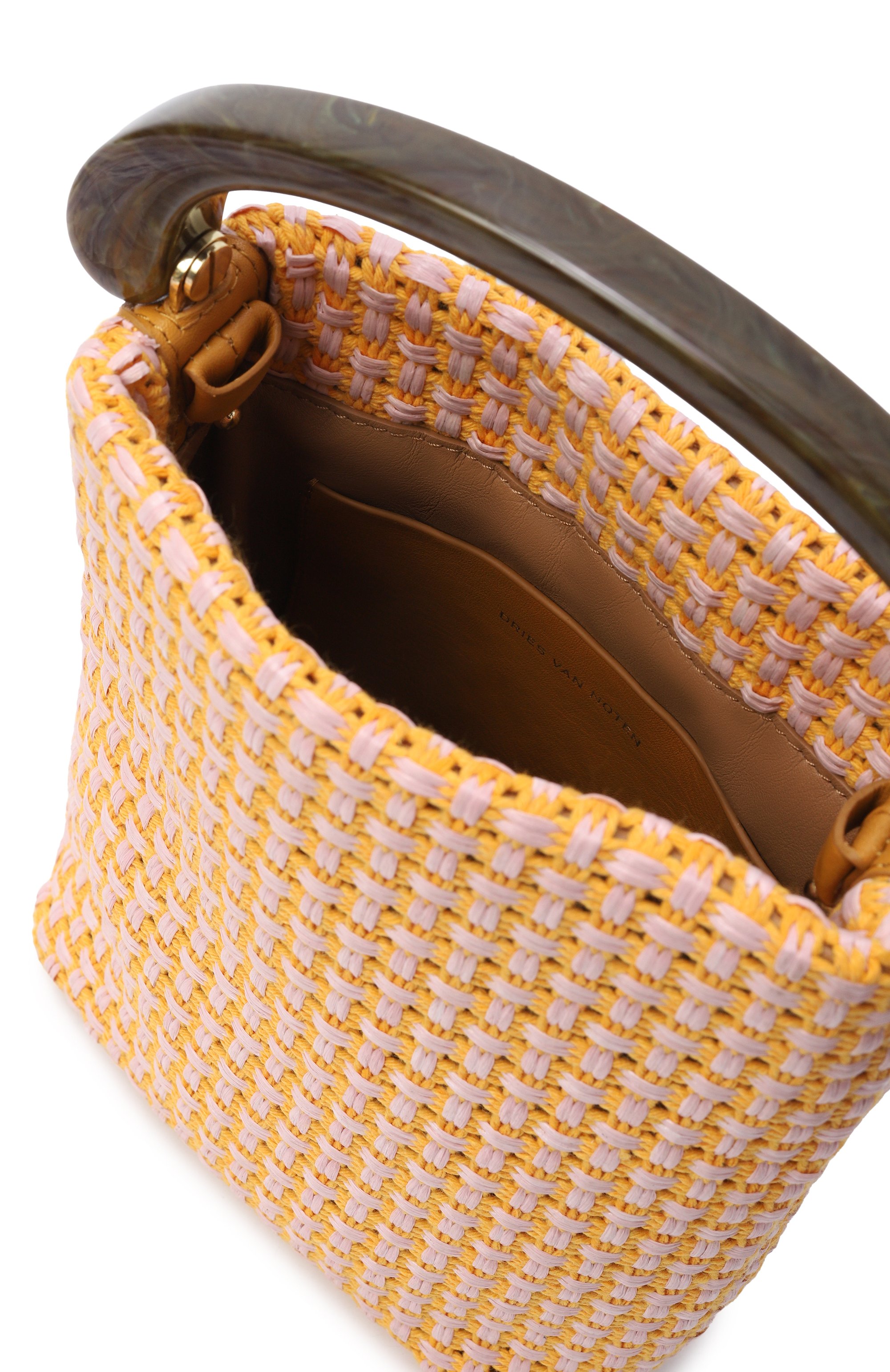 Сумка DRIES VAN NOTEN желтого цвета по цене 74900 руб., арт. 011523/0901, фото 5 Сумка DRIES VAN NOTEN, арт. 011523/0901, фото 5