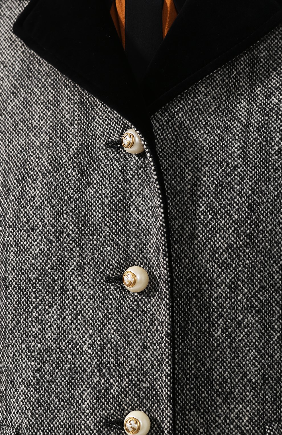 Шерстяное пальто с контрастным воротником GUCCI, арт. 516422/ZLW05, фото 5