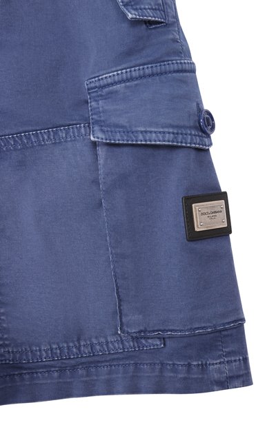 Хлопковые шорты-карго DOLCE & GABBANA, арт. L43Q98/LY108_001, фото 3
