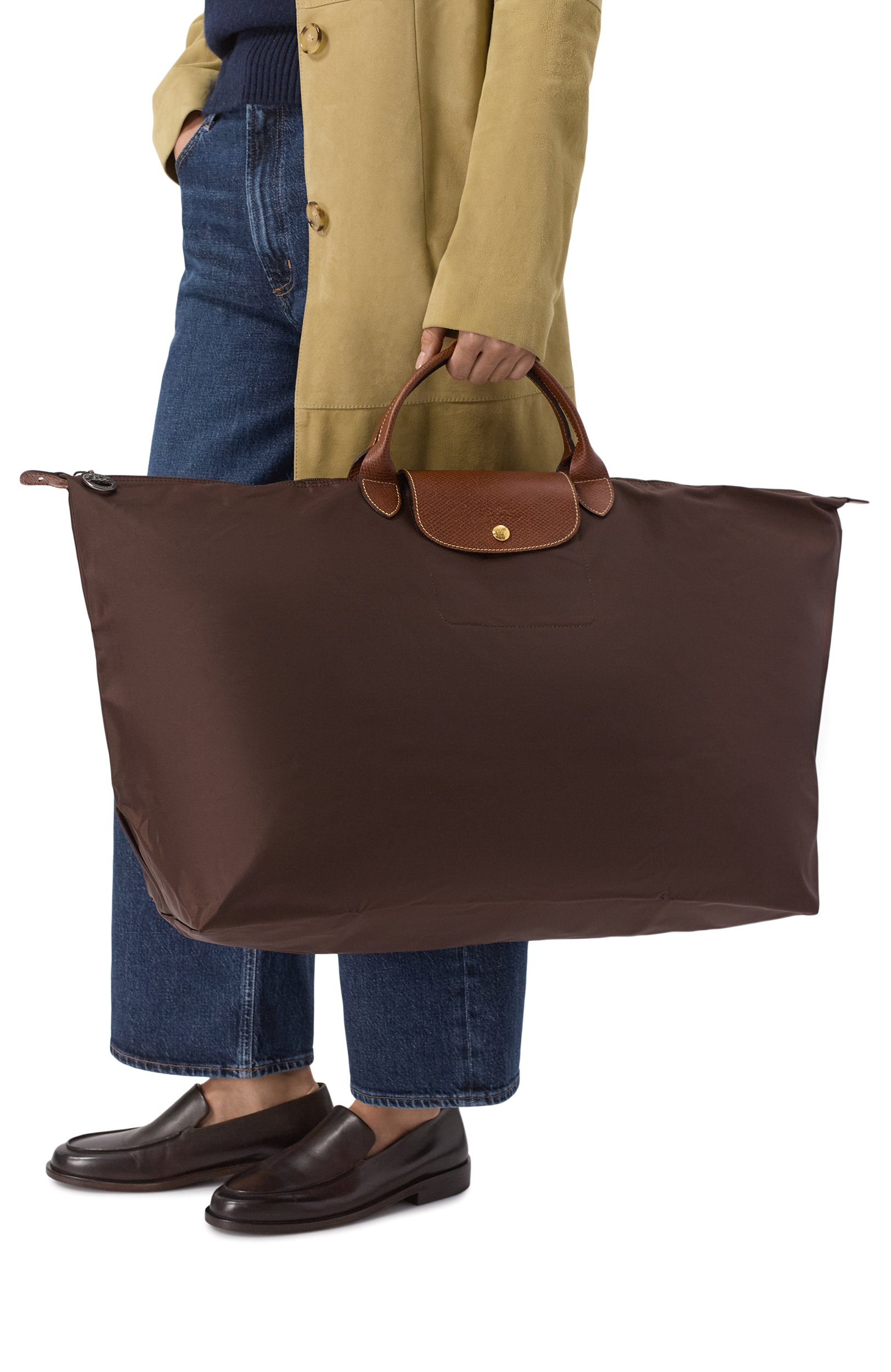 Сумка le pliage original xl LONGCHAMP коричневого цвета по цене 28450 руб., арт. L1625089/089, фото 2 Сумка le pliage original xl LONGCHAMP, арт. L1625089/089, фото 2