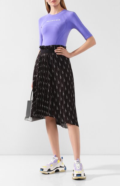 Топ BALENCIAGA фиолетового цвета по цене 34350 руб., арт. 570786/TEVC1, фото 2 Топ BALENCIAGA, арт. 570786/TEVC1, фото 2