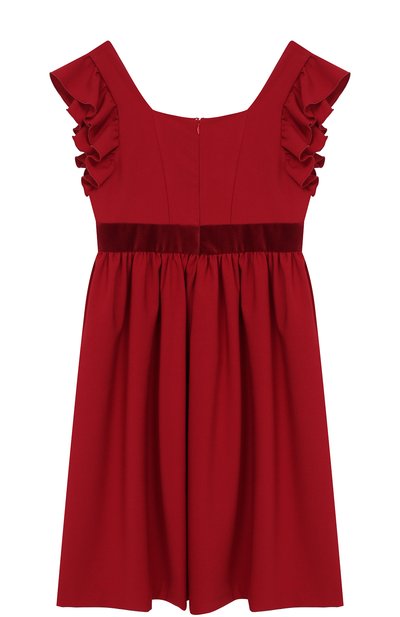 Платье с оборками и бархатной отделкой CAF, арт. 306-FP/12A-14A, фото 2