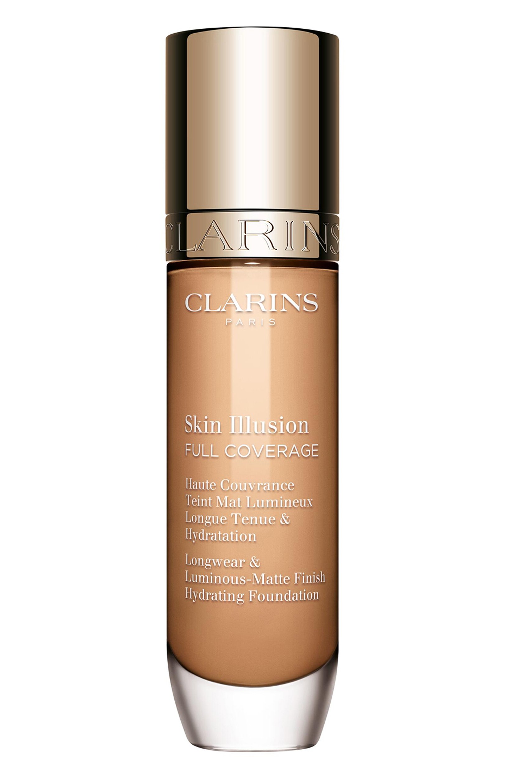 Тональный крем с матовым эффектом skin illusion full coverage, оттенок 106n (30ml) CLARINS цвета по цене 6200 руб., арт. 80106986, фото 1 Тональный крем с матовым эффектом skin illusion full coverage, оттенок 106n (30ml) CLARINS, арт. 80106986, фото 1