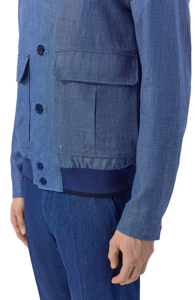 Бомбер из шерсти и льна STEFANO RICCI, арт. M7J6100371/B127HA, фото 5