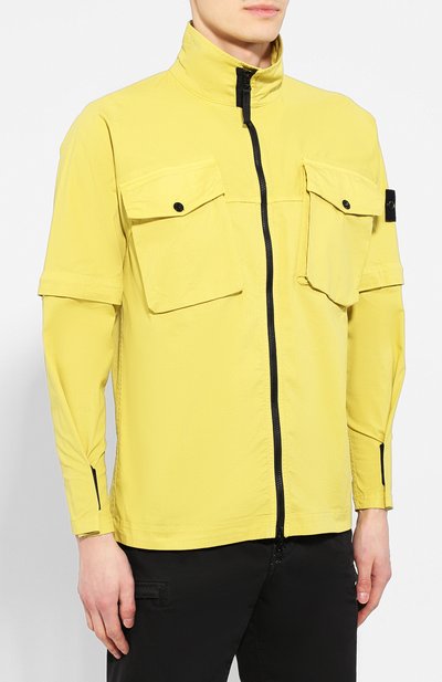 Хлопковая куртка STONE ISLAND желтого цвета по цене 25050 руб., арт. 701510802, фото 3 Хлопковая куртка STONE ISLAND, арт. 701510802, фото 3