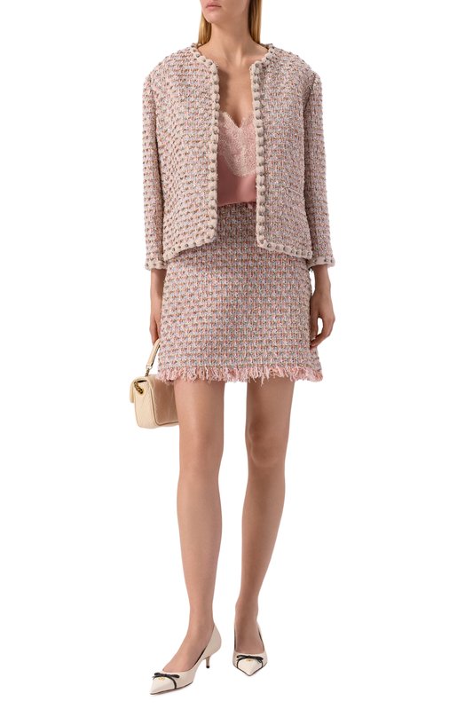 Шелковый топ Valentino 8B3AEBG221B Розовый  8B3AEBG221B Фото 2