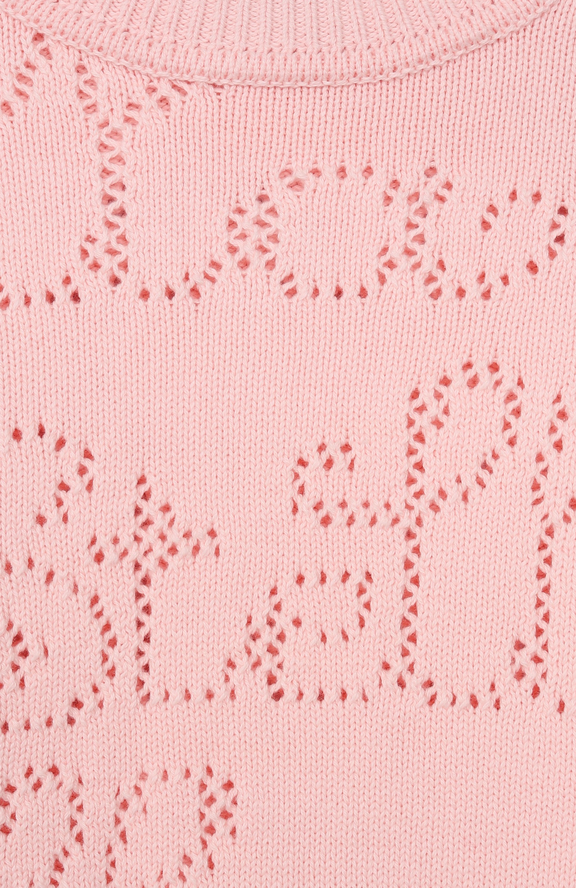 Хлопковый пуловер STELLA MCCARTNEY светло-розового цвета по цене 22150 руб., арт. TY9A70, фото 3 Хлопковый пуловер STELLA MCCARTNEY, арт. TY9A70, фото 3