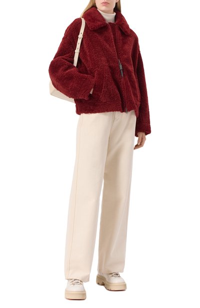 Бомбер из овчины BRUNELLO CUCINELLI, арт. MPMMI7834, фото 2